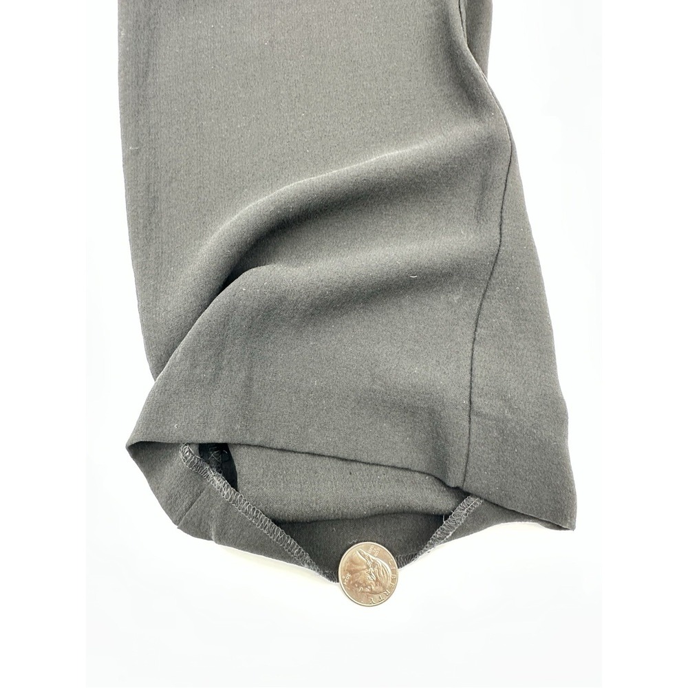 Eileen Fisher Petite Silk Crepe Georgette Straight Leg Ankle Pants Black PS - Picture 10 of 16